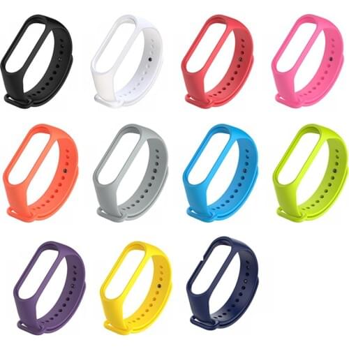 Silicone Strap Mi Band 4 Colorful Straps For Xiaomi Miband 4 Smart Bracelet Replacement Strap For MIBand4 Smart Bracelet