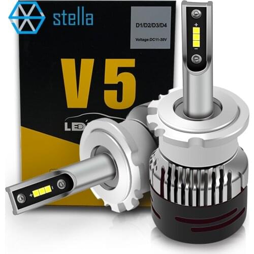Stella 2pcs Common used led D1R D1S D2R D2S D3R D3S D4R D4S bulb auto headlight/fog light 95% canbus 6000k 1860 chips bright