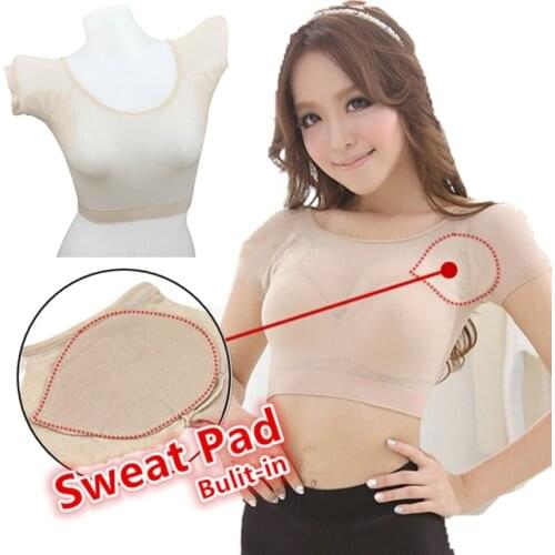 Ultra-thin ! 2In1 Built-in Armpit Sweat Pad Perfume Vest Corset Sweat Absorbent Deodorant Body Shaper Fragrance Smell Remover