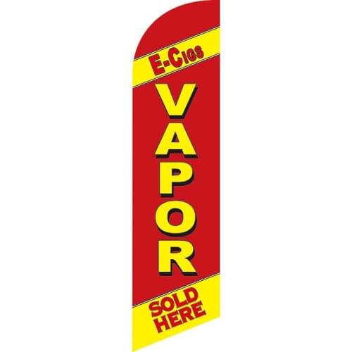 Vapor Sold Here E-cigs Shop Store Flag
