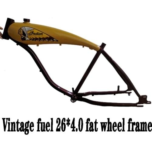 Vintage Fuel Tank Aluminum Alloy Frame / fork /Fuel Bicycle Frame / American Fuel Bicycle Frame26*4.0 Retro Frame