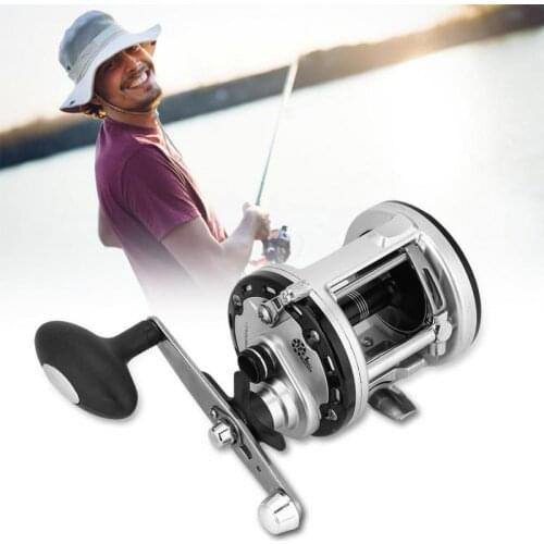 Yumoshi 200-500 Cast Drum Wheel Carp metal bait reel pesca 12+1BB Feeder Carp large Fishing Reels multiplier reels Bait Casting