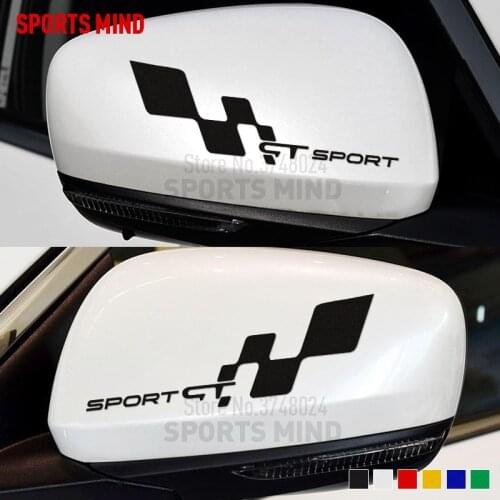 1 Pair Customizable GT SPORT Car Sticker Decal Car Styling For Renault Dacia duster megane captur clio sandero kadjar espace