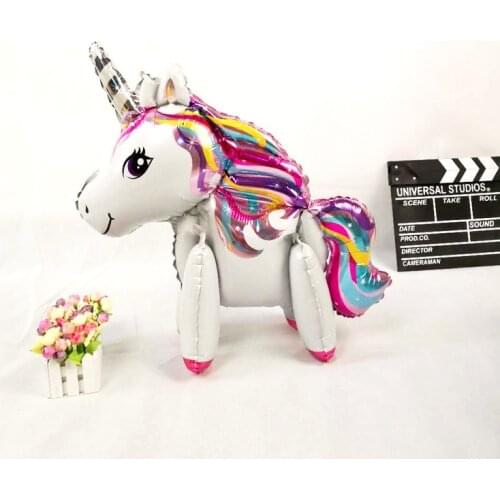 1pc Unicorn Birthday Decoration Balloon Kids Party Balloon Favor Decor Rainbow Animal Ballons Wedding Inflatable Unicorn Toy