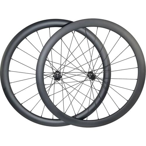 1380g 42mm Asymmetric tubeless gravel carbon wheelset 700C 25mm wide 24H center lock disc wheels clincher D411SB D412SB XDR 12s