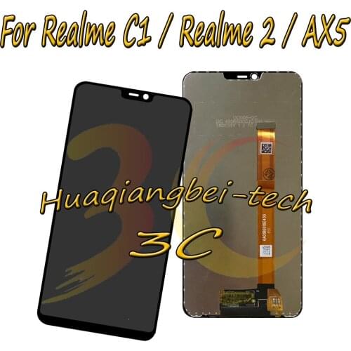 6.2'' For Oppo AX5 CPH1851 Full LCD DIsplay + Touch Screen Digitizer Assembly For Oppo Realme C1 RMX1811 / Realme 2 / R15 Neo