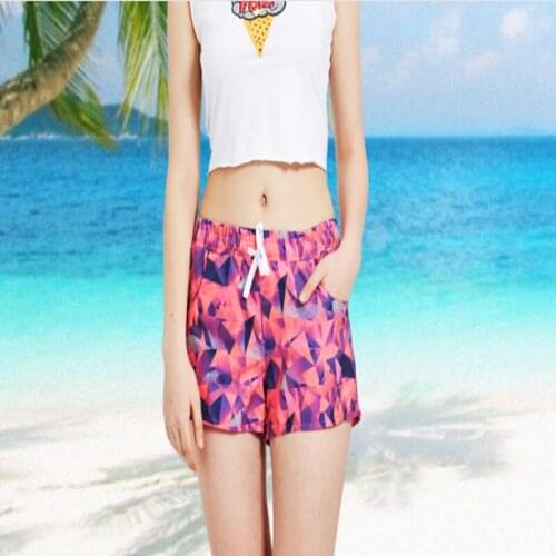 Shark Bart Beach Pants Womens Personalized Printed Belts Wide Loose Casual Sports Swimming Shorts With Lined