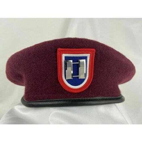 Us Army 82nd Airborne Division Wool Beret OfficerS Captain Rank Insignia Hat armyshop2008