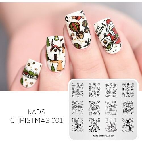 AriesLibra Stamping Template Nail Stamping Rectangle Plate Nail Art Template Manicure Stamping Image Plates Nails Stencils