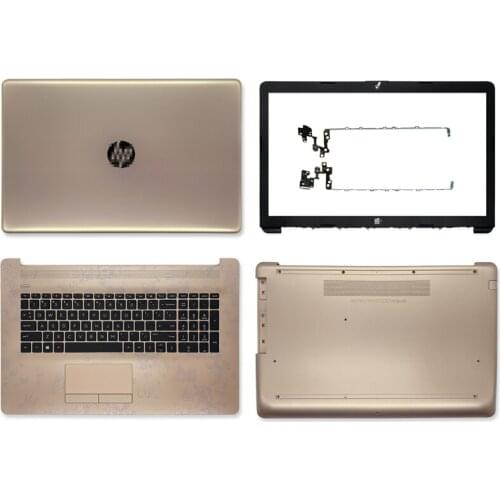 New Original Laptop Top Case /Front Bezel /Palmrest/Bottm Case /Hinges For HP Pavilon 17-BY 17-CA 17Z-CA L25490-001 Rosegold