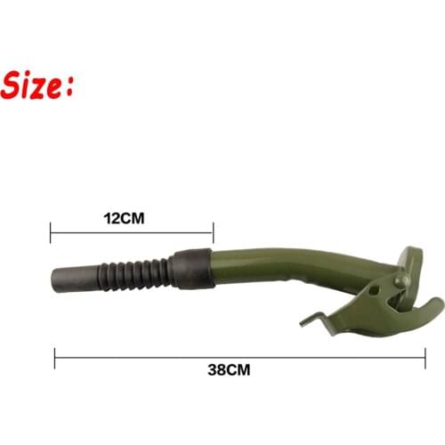 For 5/10/20L Gerry Jerry Cans Deep Green Flexible Metal Pouring Spout With Sealing Rubber Gaske Fuel Nozzel
