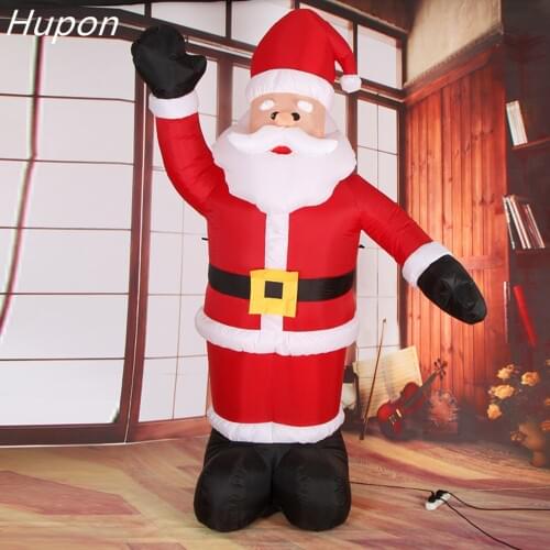 Giant Inflatable Santa Claus Outdoors Christmas Decorations for Home Yard Garden Decoration Merry Christmas Welcome Arches 2020