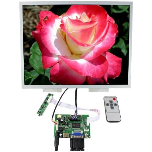 HD MI VGA 2AV LCD Controller Board With 15inch LQ150X1LG96 1024x768 1050nit Industrial LCD Screen