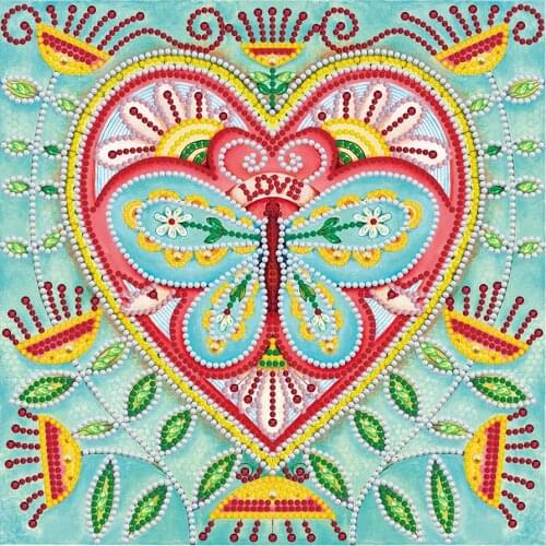 DIY Luminous Special shaped Diamond Painting Love 5D Crystal Lighting Diamond Embroidery Cross-Stitch Kits Home Decor