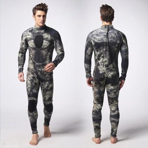 3mm Neoprene Men Wetsuit Full Body Suit Swimming Long Sleeve Wet Suit for Winter Smimming Dive Scuba Surfing Size S - 3XL
