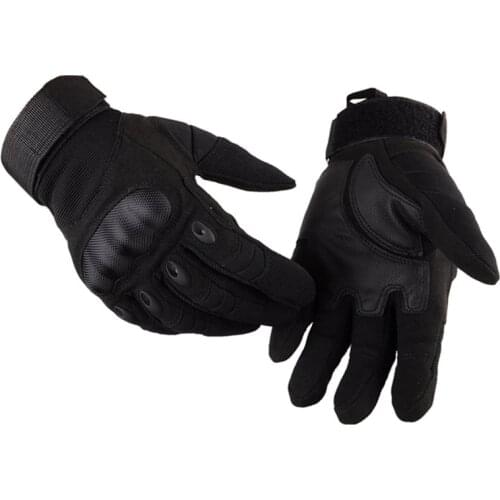 Outdoor Climbing Combat Full Finger Mens Hard Knuckle Tactical Gloves