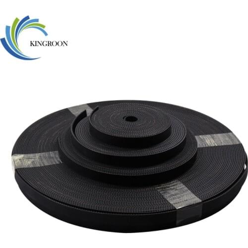 KINGROON 2M 5M 6mm 10mm Width MXL GT2 Timing Belt For 3D Printer 2GT Open Timing Belt Laser engraving machine rubber belt