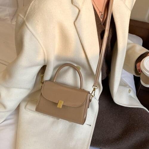 Shoulder Bag Female Designer Crossbody Bag Women Handbag Women Bag Purse Retro Fashion 2021 New PU Leather Simple Solid Color