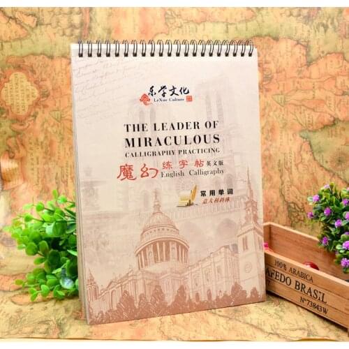 3D Reusable Groove Italian Italic English Letter Alphabet Calligraphy Handwriting Copybook Auto Fades Practice Book For Children