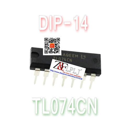 TL074CN DIP-14 TL074 Operational Amplifier New Original 50PCS/LOT