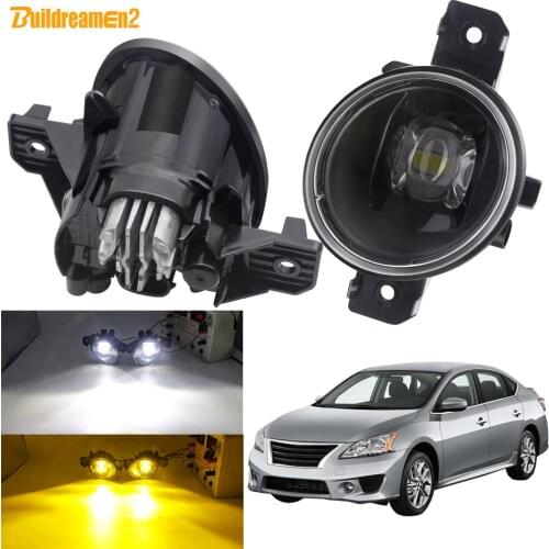Fog Light Assembly H11 Car Front Bumper LED Fog Lamp DRL 30W 8000LM 12V For Nissan Sentra 2004-2015 (Not fit SE-R trim)