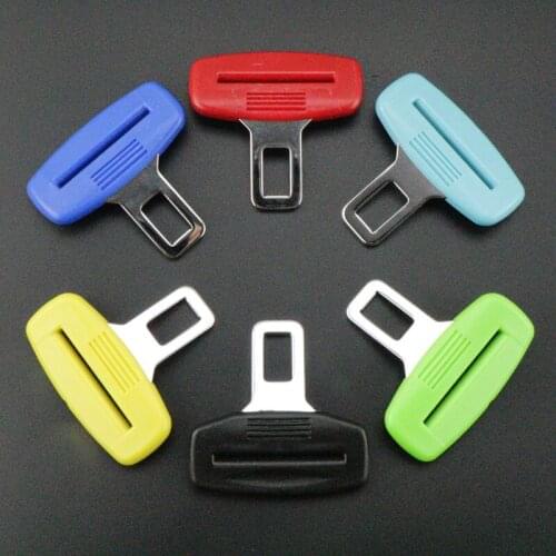 1pcs Car Safety Belt Clip Universal Car Accessories Car Seat Belt Buckle Auto Safety Seatbelt Extender Car Seat Belt Metal Buckl