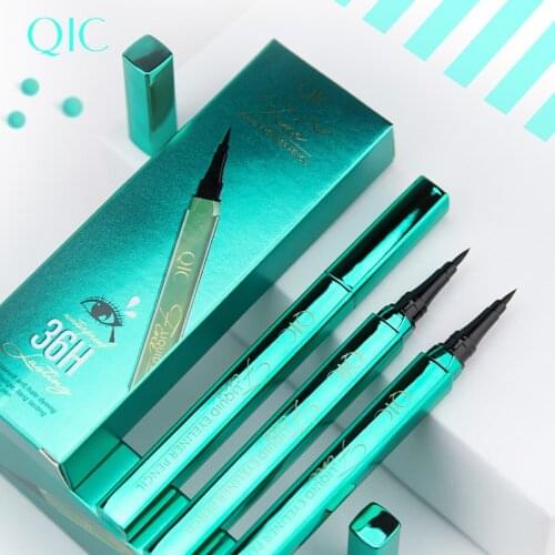 2020 Women Eyeliner Liquid Pen Waterproof Long Lasting Quick Drying Smooth Makeup Beauty Matte Eyeliner Stamp Eye Pencil