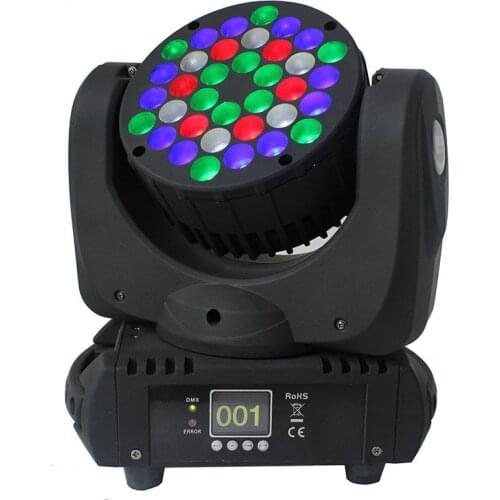 High Quality 36pcs 3W RGBW LED Beam Moving Head 36*3w Mini LED Moving Head Beam Wash Stage Light For DJ Disco Club