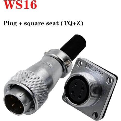 Aviation plug WS16 socket 2 / 4 5 / 7 9-pin 10-core male and female connector plug-in