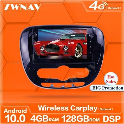 128G Android10 Screen Car Player GPS Navigation For KIA SOUL 2 2013 2014 2015-2018 Auto Radio Stereo Multimedia Player Head Unit