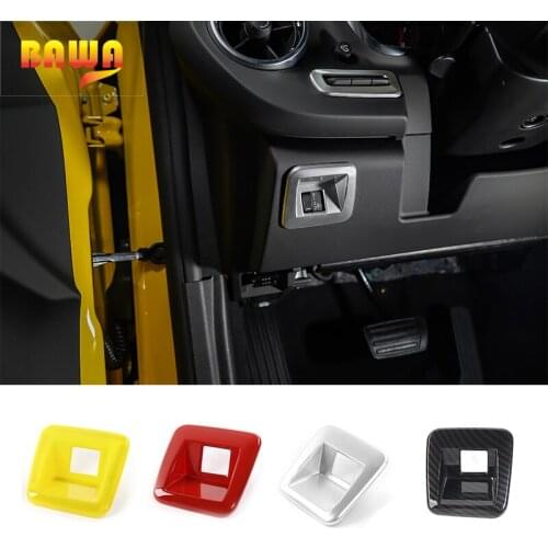 BAWA Car Interior Headlight High-Low Controls Switch Adjust Decoration Cover Stickers For Chevy Camaro 2017 Up Car Styling