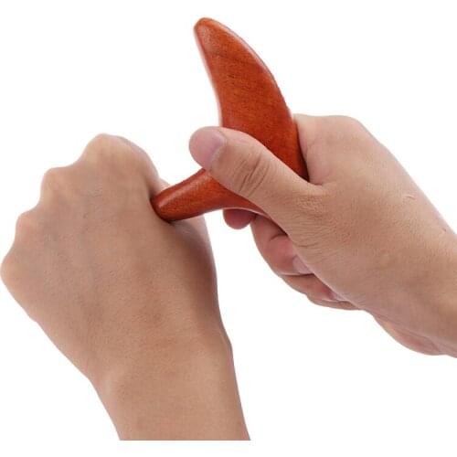 Wooden Triangle Body Massager Body Foot Reflexology Acupuncture Thai Therapy Massager Roller Meridians Scrap Lymphatic Health