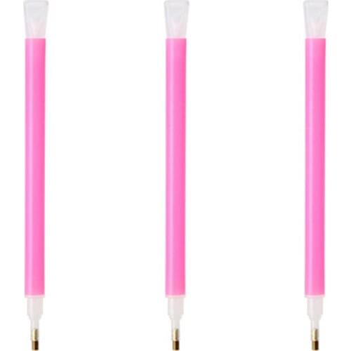 Diamond inlaid diamond painting, diamond embroidered three pink brick inlay pen DIY hobby, low price and high quality product