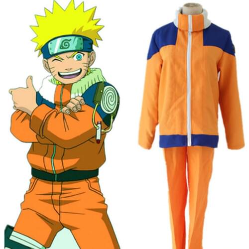 Classic Anime Cosplay Ninja Adult Costume Cape Cosplay Teen Uzumaki Ninja Adult Size Unisex Hot New