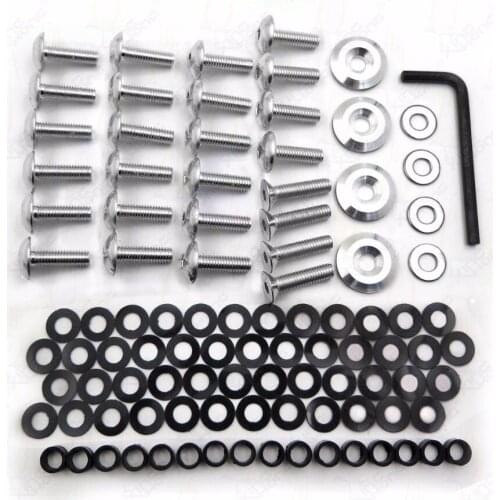 Motorcycle Sportbike Fairing Bolts Kit Washers Grab Screws Pack For Yamaha YZF-R1 YZF R1 YZFR1 1998-1999