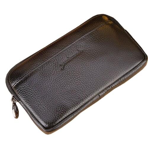 New Men Leather Vintage Cell/Mobile Phone Cover Case Skin Hip Belt Bum Fanny Pack Waist Bag Pouch High Quality