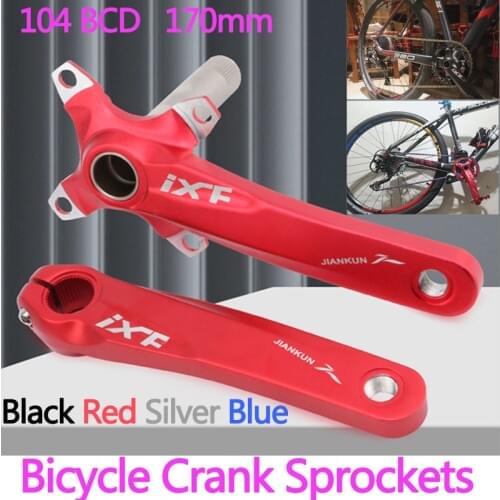 Bicycle crank set 104 BCD crank arm 170mm mountain bike crank sprocket, with BB bottom bracket, bicycle accessories