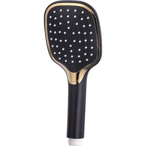 High Pressure Square Gold Black Large Rain Water Saving Showerhead Bathroom Accessories For Bath Portable Hand Held Shower Head