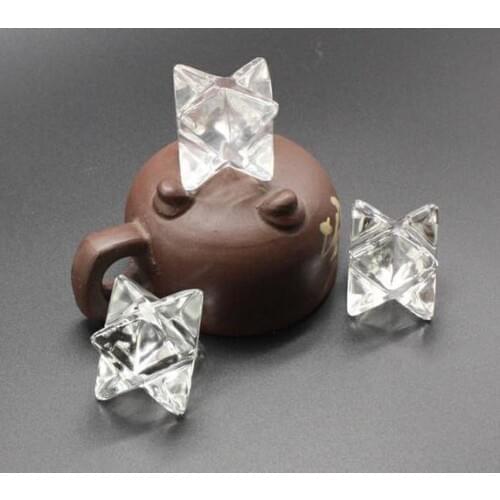 White crystal merkaba can do pendant car hang octagonal shape 1pc