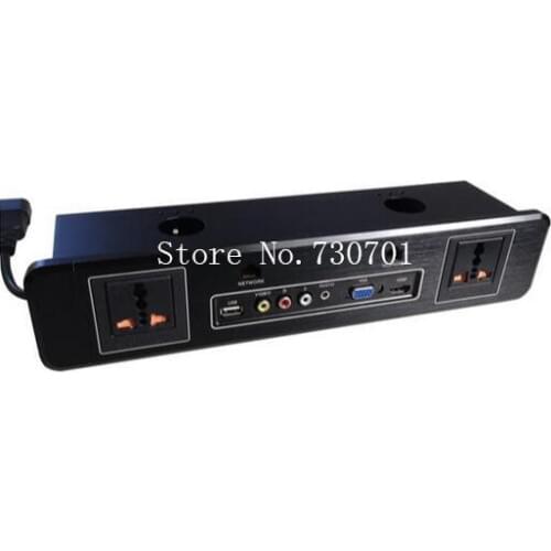Multimedia socket Easy Link / hotel / conference dedicated Emergency multimedia socket hdmi wall socket aluminium CEC function
