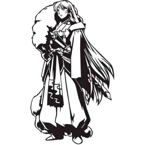 Pegatina Inuyasha Sticker Anime Cartoon Car Decal Sticker Vinyl Wall Stickers Decor Home Decoration