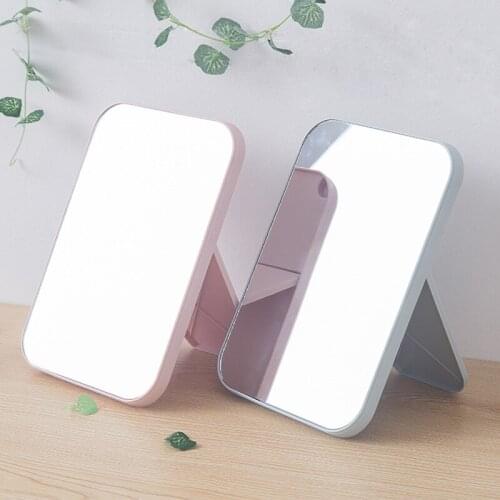 Desktop dressing mirror folding makeup mirror simple portable princess mirror square mirror makeup mirror 2020 New