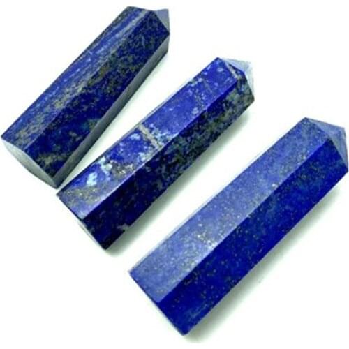Natural Lapis lazuli wand point lasurite stone crystal tower mineral Specimen morion reiki healing home decor