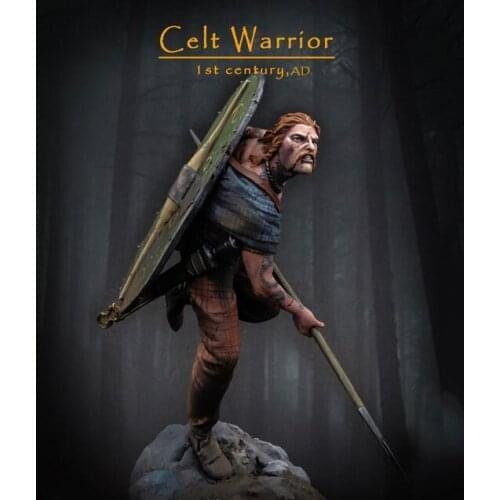 New Unassembled 1/24 75mm ancient Warrior, 1st c AD. 75mm figure Resin Kit DIY Toys Unpainted kits