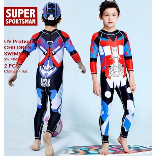 Boys Cartoon Surfing Swimwear Kids Rash Guard Long Sleeve Swimsuit Children Upf50 Rashguard Baby Surf Swim Toddler Swimming Suit