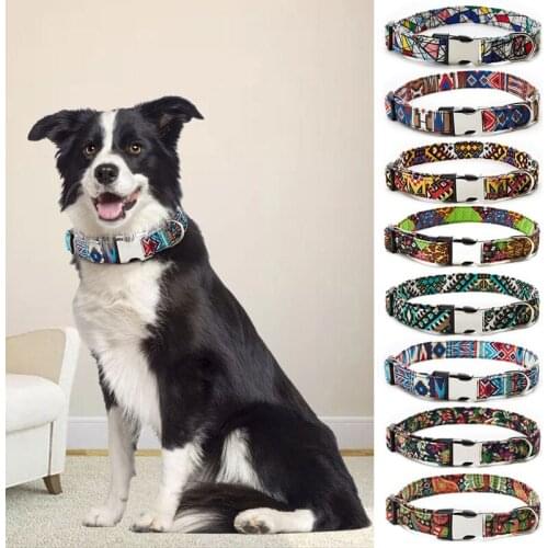 Dog Collar Personalized Pet Dog Id Tag Collar Nylon Adjustable Engraved Puppy Cat Nameplate Id Custom Collars Small Large Dogs