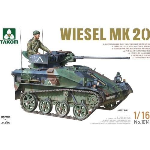 Takom 1014 1/16 Weasel MK20 reconnaissance vehicle with soldiers model kit