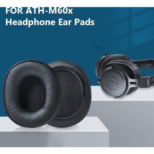 Replacement leather earpads ear pads cushion for audio technica ath m60x m40x m50x headphone headset
