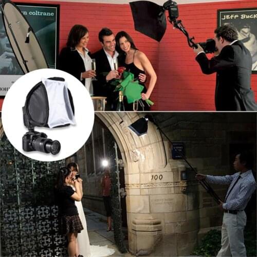 Universal Flash Diffuser Camera Foldable Soft Box Cover Case for Speedlite It is Foldable Soften Light and Remove Shadows