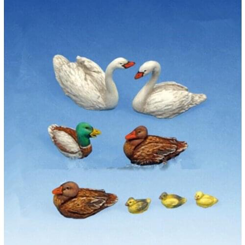 1:35 die-cast resin small animal scene layout model assembly kit name b54